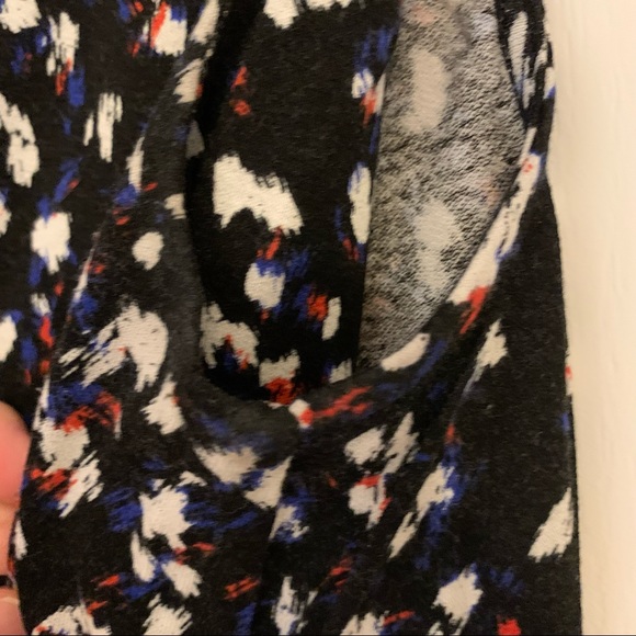 Dynamite printed tank top with black faux leather cutout - Picture 7 of 11